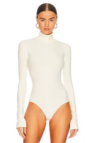 WeWoreWhat Turtle Neck Bodysuit in Ivory from Revolve.com | Revolve Clothing (Global)