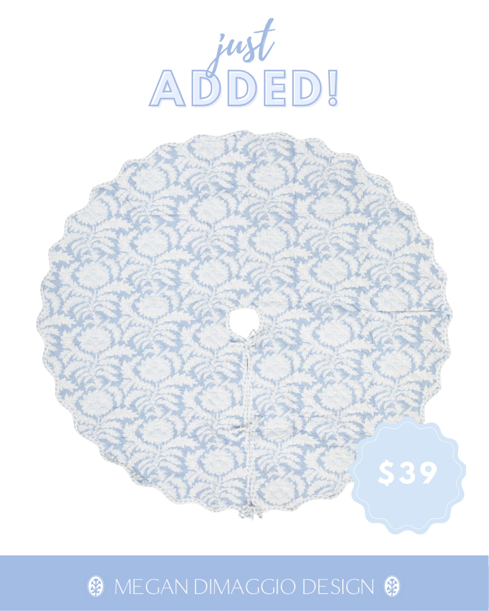 Amazing!! 🤩 🙌🏻 This Serena & Lily blue & white artichoke scalloped TREE SKIRT is the best steal at $39.99 🤯🛒🏃🏼‍♀️💨 Will go so fast!! Also linked what’s listed as a matching stocking for $12.99 👏🏻👏🏻👏🏻

#LTKFindsUnder50 #LTKHome #LTKHoliday