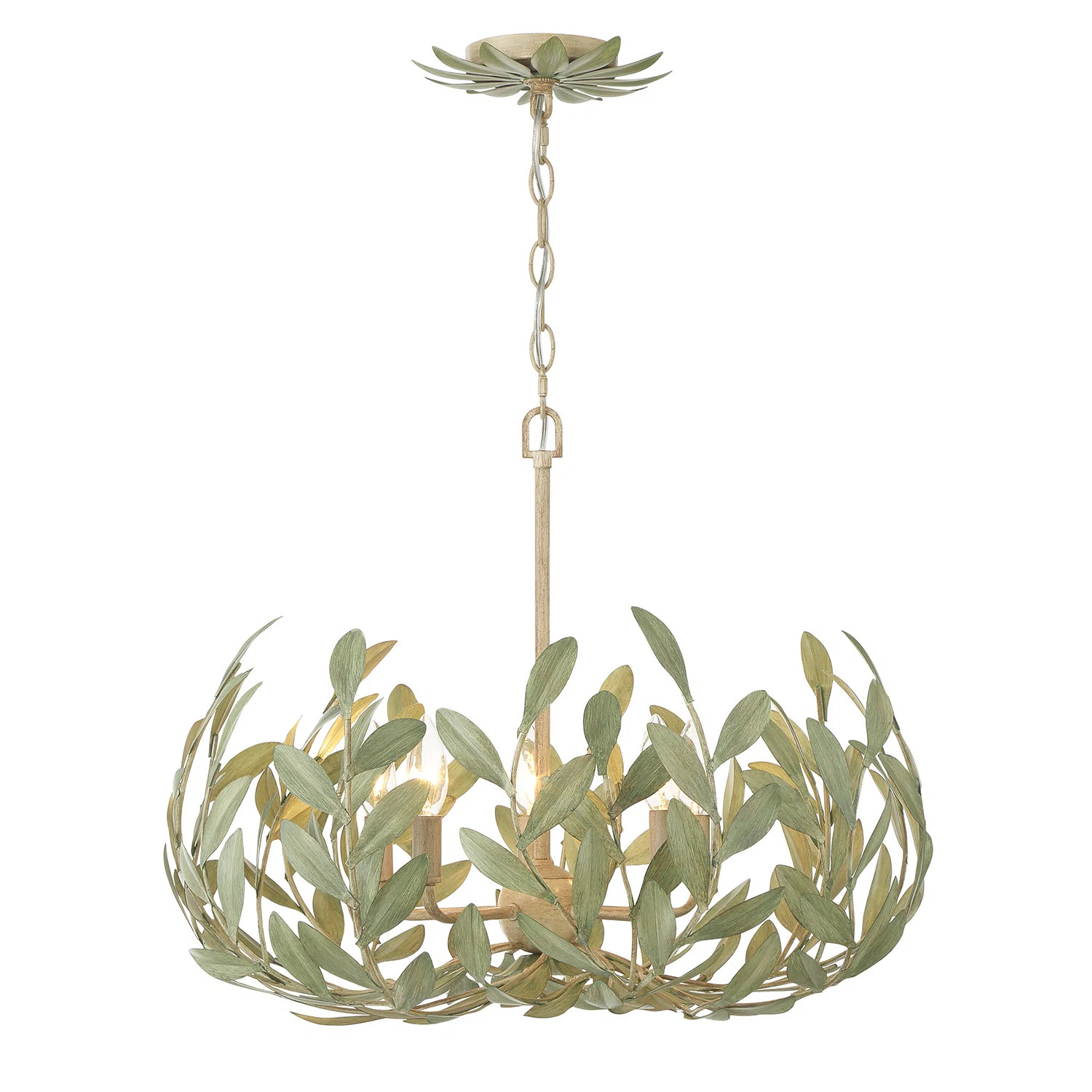 Lark Manor™ Maniteau 5 Light Champagne Green Tea Chandelier | Wayfair | Wayfair North America