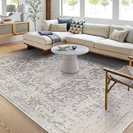 SAFAVIEH Madison Collection MAD603G Oriental Snowflake Medallion Distressed Non-Shedding Living Room | Amazon (US)