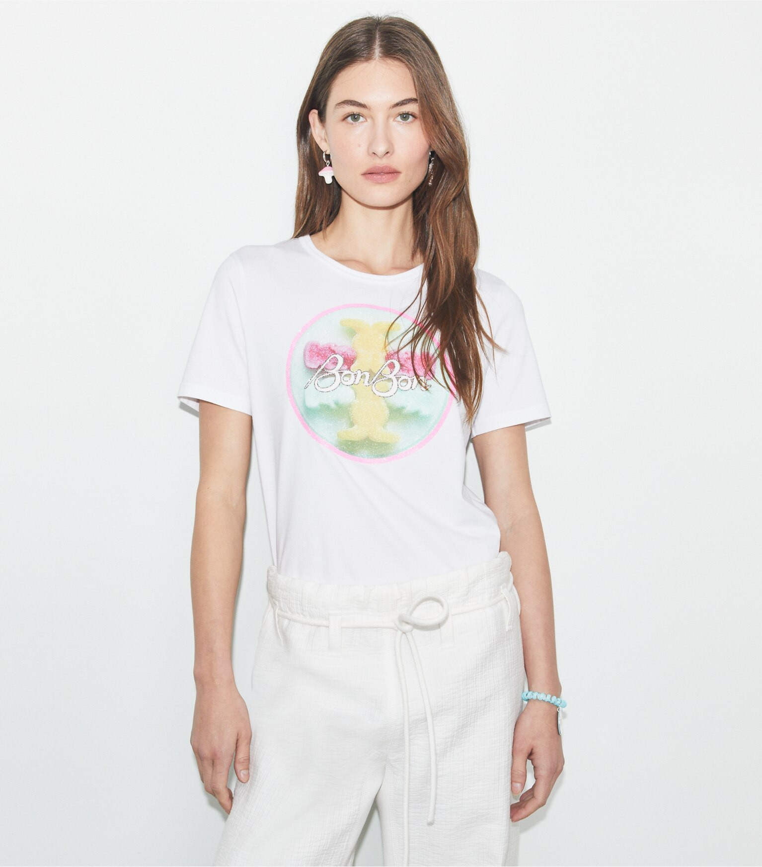 TB x BonBon Candy Logo T-Shirt: Women's Designer Tops | Tory Burch | Tory Burch (US)