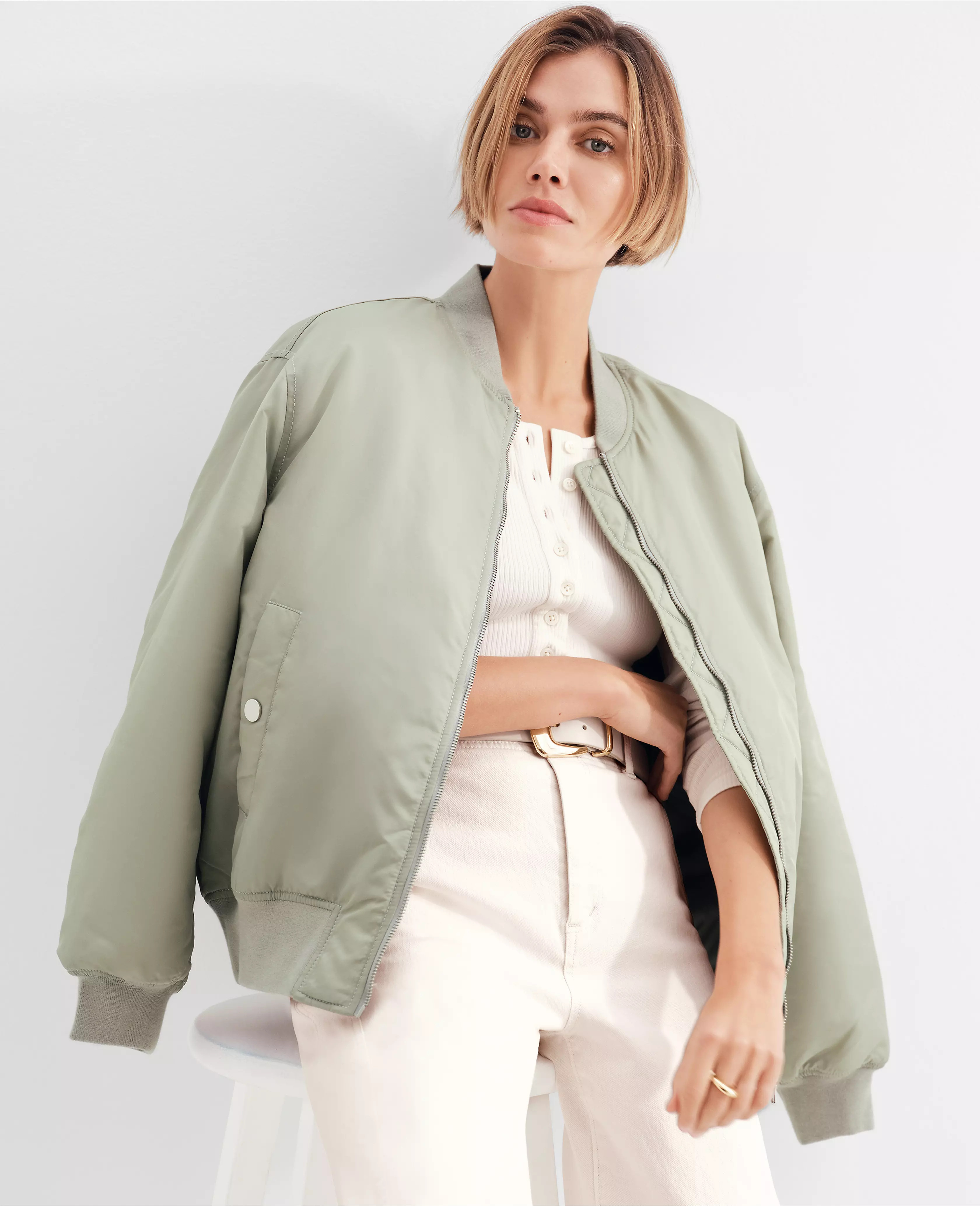Weekend Collection Bomber Jacket | Ann Taylor