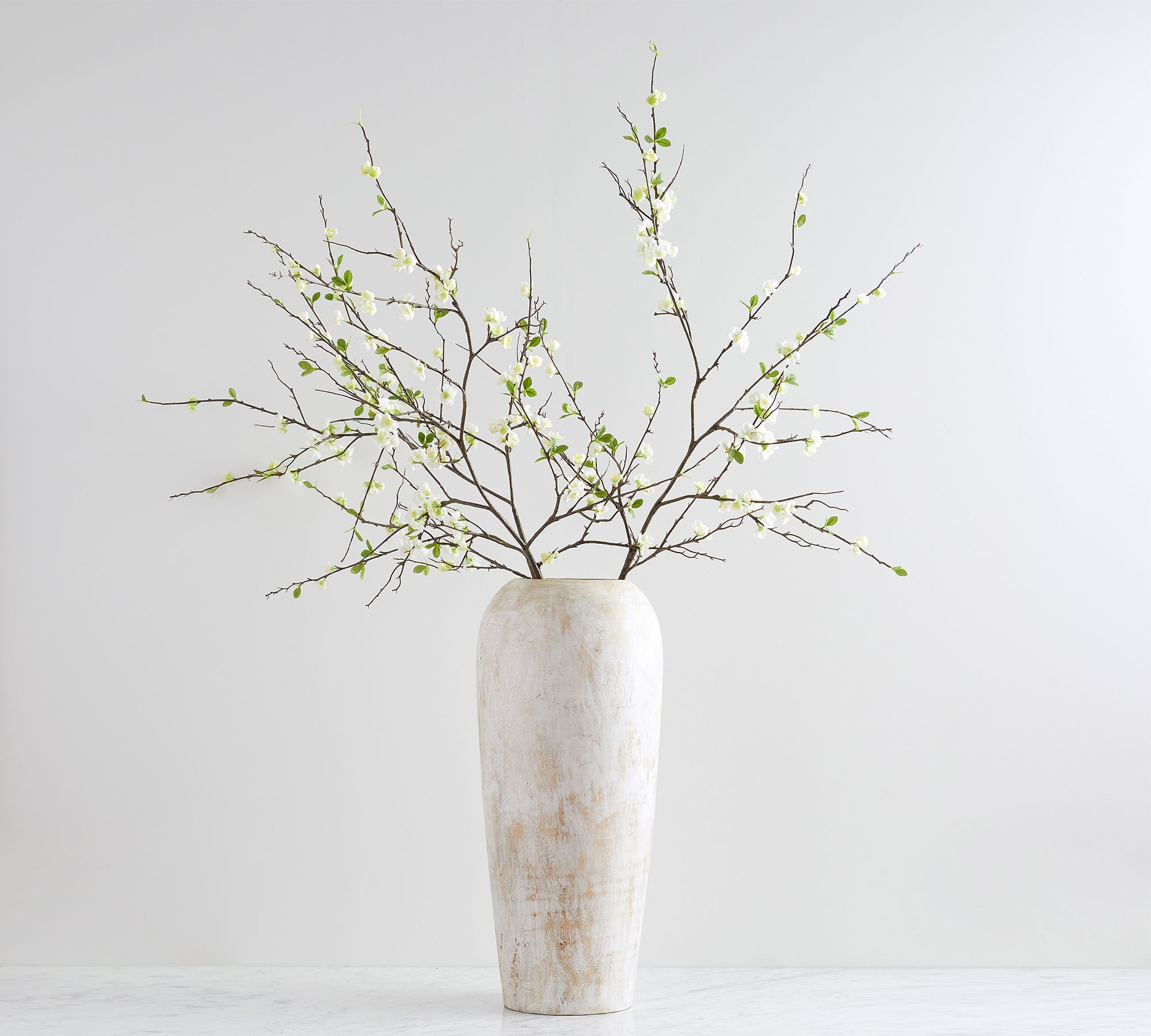 Faux White Blossom Branch | Pottery Barn (US)
