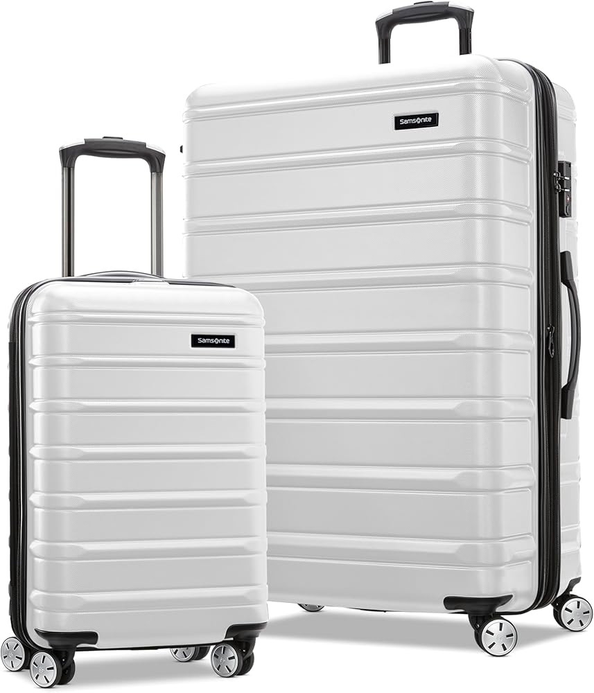 Samsonite Omni 2 Hardside Expandable Luggage with Spinner Wheels, Birch White, 2-Piece Set (Carry... | Amazon (US)
