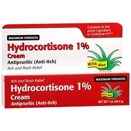 Hydrocortisone 1 % Maximum Strength Anti-Itch Cream With Aloe Vera By Taro, Pegable - 1 Oz | Walmart (US)