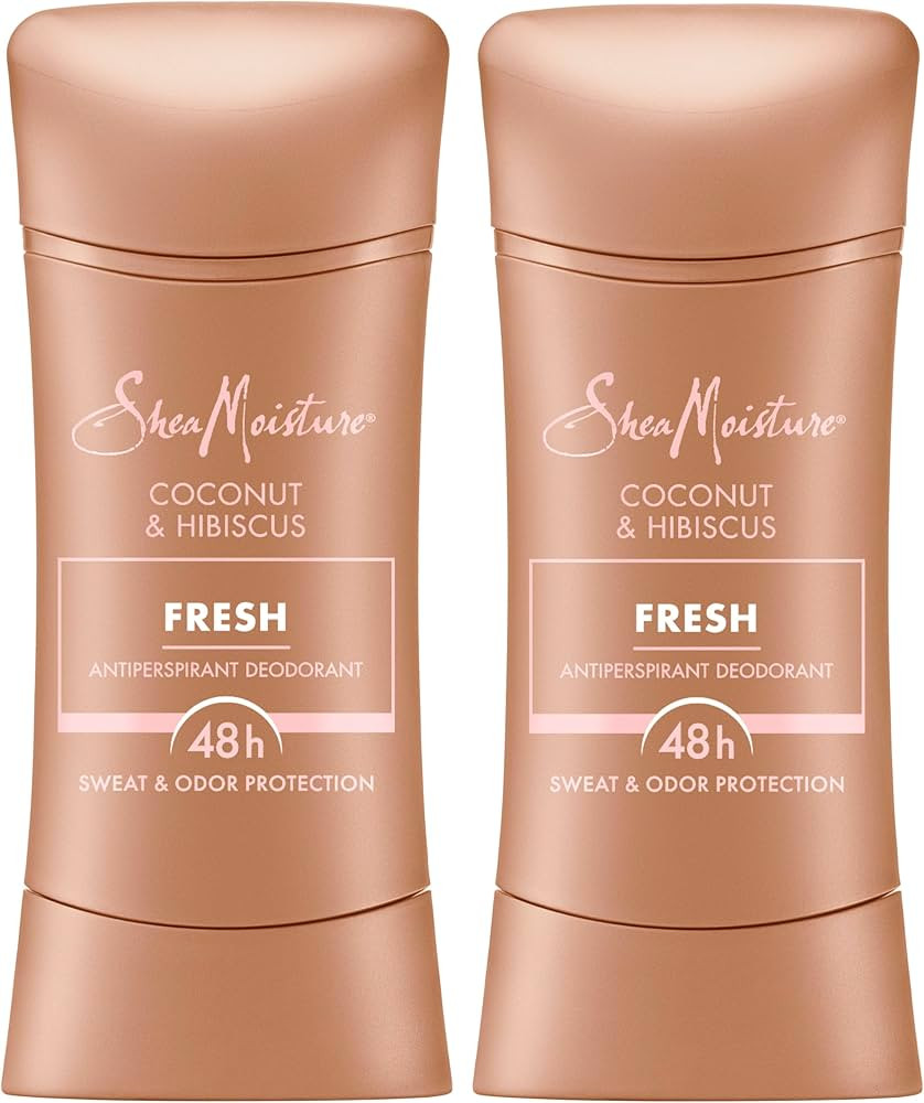 SheaMoisture Antiperspirant Deodorant Stick Fresh Coconut & Hibiscus 2 Count for 48HR Sweat & Odo... | Amazon (US)