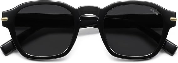 SOJOS Vintage Retro Square Polarized Sunglasses Men Standard Fit Trendy Womens Sun Glasses SJ2382 | Amazon (US)