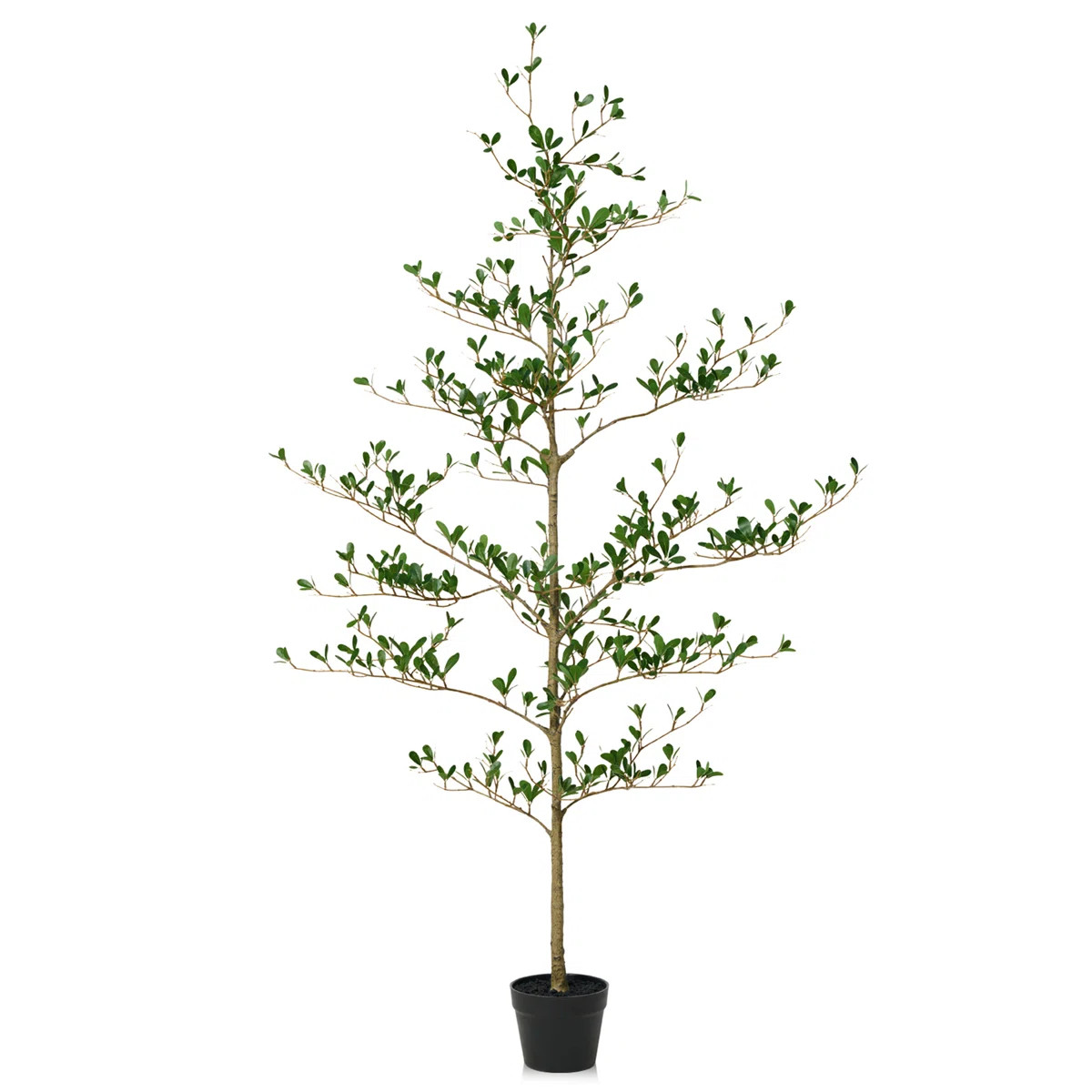 Adcock Artificial Black Olive Tree, UV Resistant Faux Olive Plant for Home Office Indoor Outdoor ... | Wayfair North America