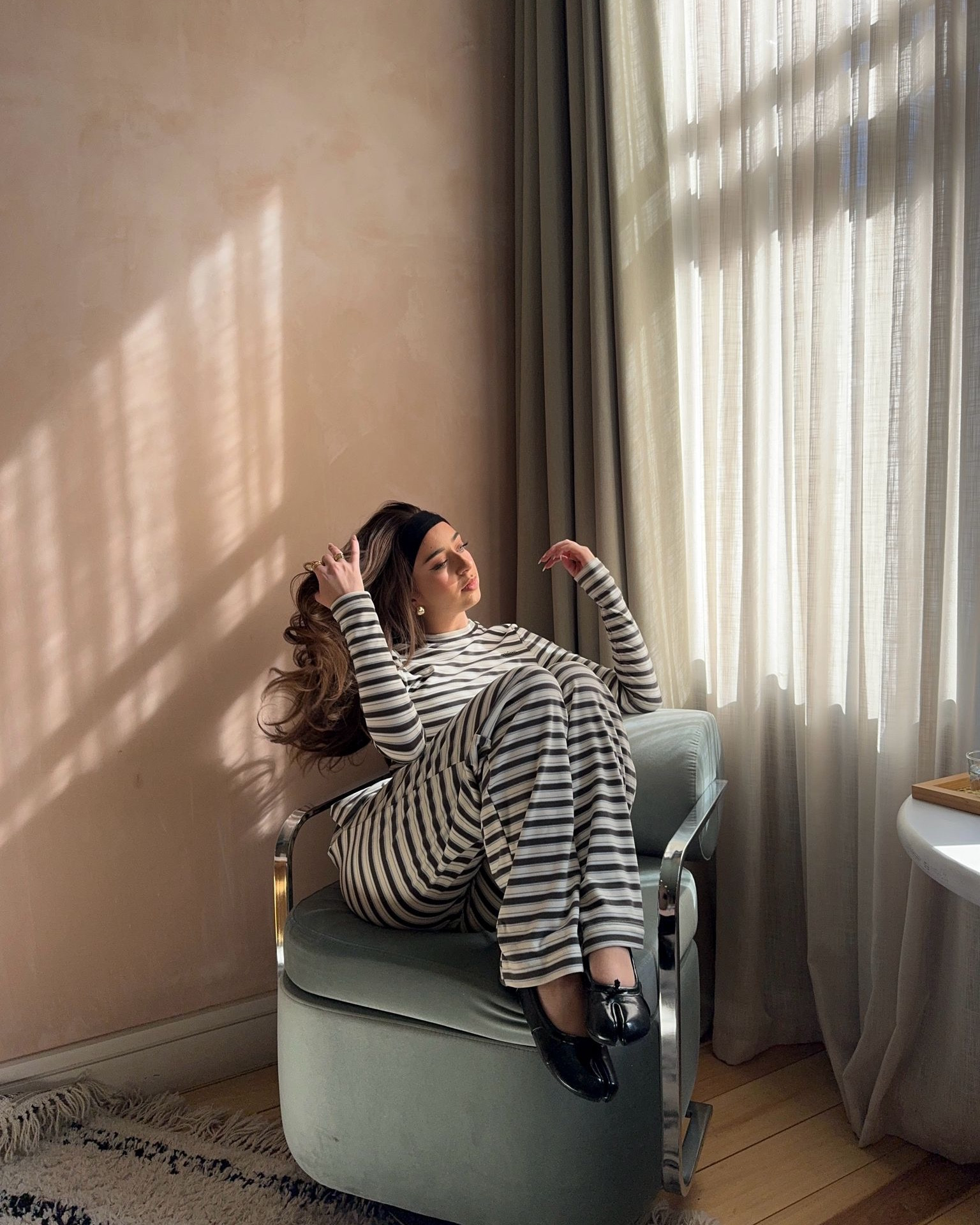 Sisters and Seekers stripe co-ord 🤍

Stripes, stripy, lounge wear, jersey bottoms, long sleeve top, matching set, comfy outfit, casual styleLTKAroundTheWorld

#LTKspring #LTKuk