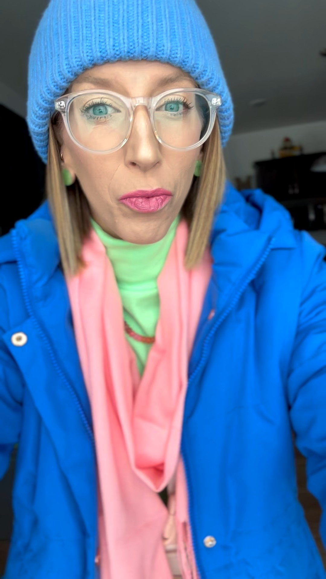 Spring winter coats. I also own the purple. 💙💜