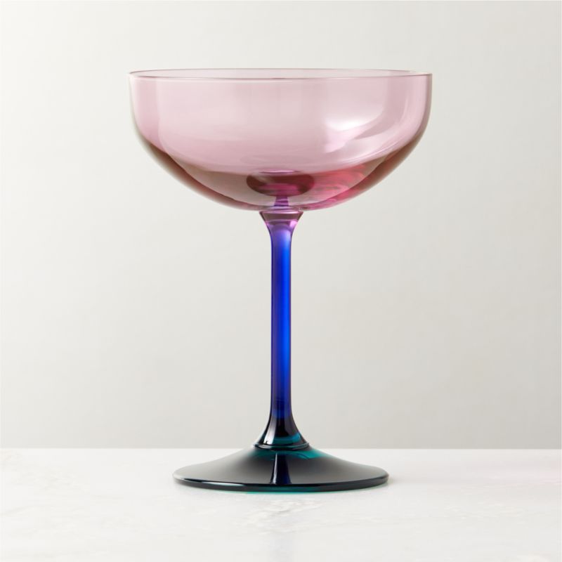 Marie Peony Coupe Cocktail Glass + Reviews | CB2 | CB2