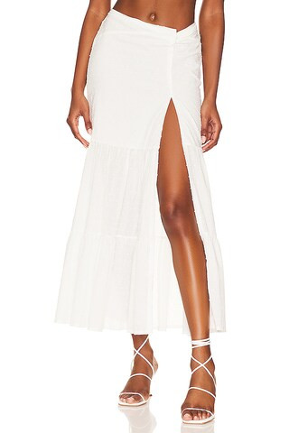 PEIXOTO Valentina Maxi Skirt in White Lotus from Revolve.com | Revolve Clothing (Global)