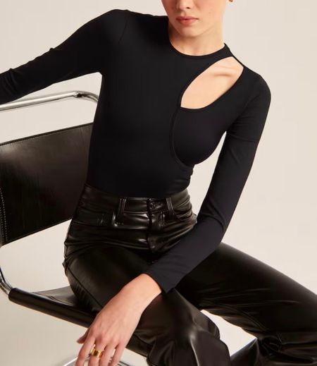Black top
Black bodysuit 
#LTKFind #LTKunder100 #LTKSeasonal