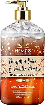 Limited Edition Pumpkin Spice & Vanilla Chai Herbal Moisturizing Body Lotion (17 oz) – Fall Sce... | Amazon (US)