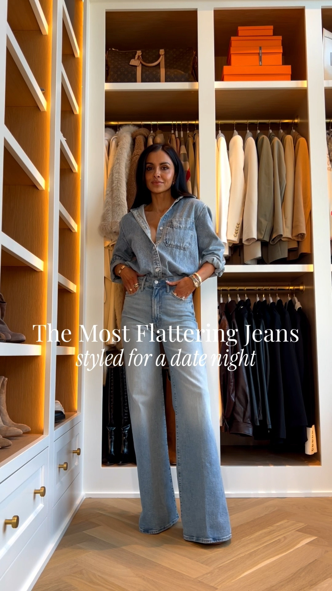 The most flattering jeans styled for a spring date night outfit 
Mother jeans wearing a size 23 - size down
Target denim shirt wearing an XS
Anthropologie floral bodysuit wearing XS
Zara white jacket 
Sam Edelman platform heels run TTS 
Amazon white Hermes inspired bag 
Amazon sunglasses


#LTKootd #LTKPetite #LTKgrwm