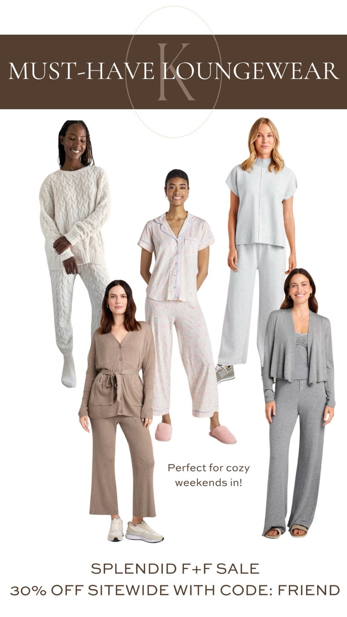 Cozy season is officially underway! Prep for crisp mornings and lazy nights spent in by upping your loungewear game. Here, I’m sharing some of my favorite finds as of late, and they all happen to be included in the Splendid Friends + Family event (which scores you 30% off!) From an under $100 cable knit set to a cashmere blend cardigan, there’s something for everyone to love in this round-up.

#LTKSaleAlert #LTKSeasonal #LTKFindsUnder100
