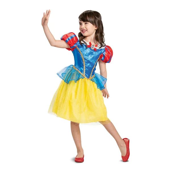 Disguise Disney Princess Snow White Classic Girls Halloween Costume - Walmart.com | Walmart (US)