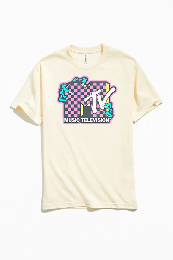 MTV Checkered Logo Tee | Urban Outfitters (US and RoW)
