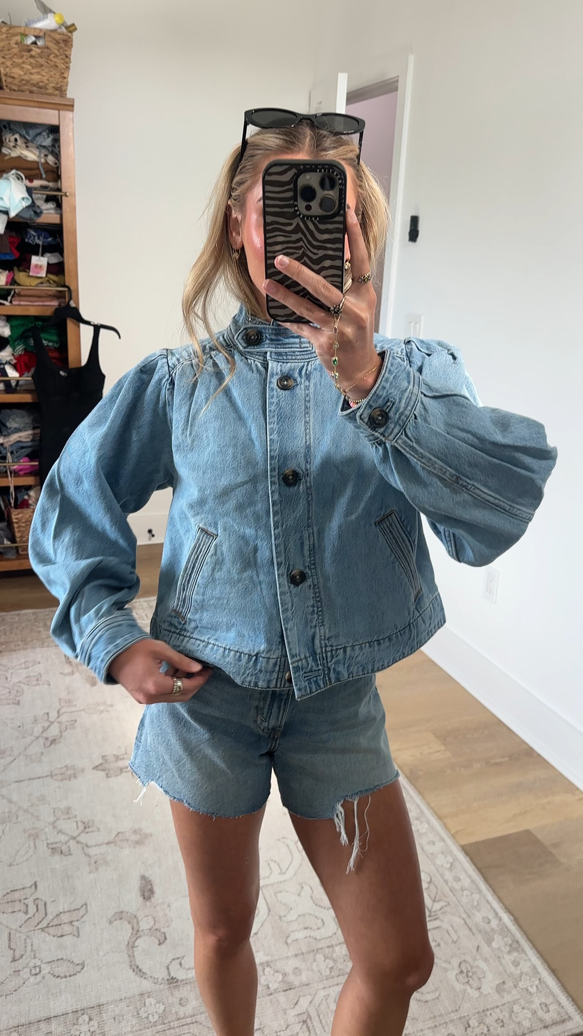 @levi size small Practical. Polished. Our Parker Pretty Short Coat is the layer you'll reach for on chilly days. We designed it with a classic button-up front, a cropped, relaxed fit and two side pockets.

A practical yet polished layer
Cut with a relaxed fit
Features a classic button-up front

#LTKootd #LTKdayinmylife #LTKSeasonal