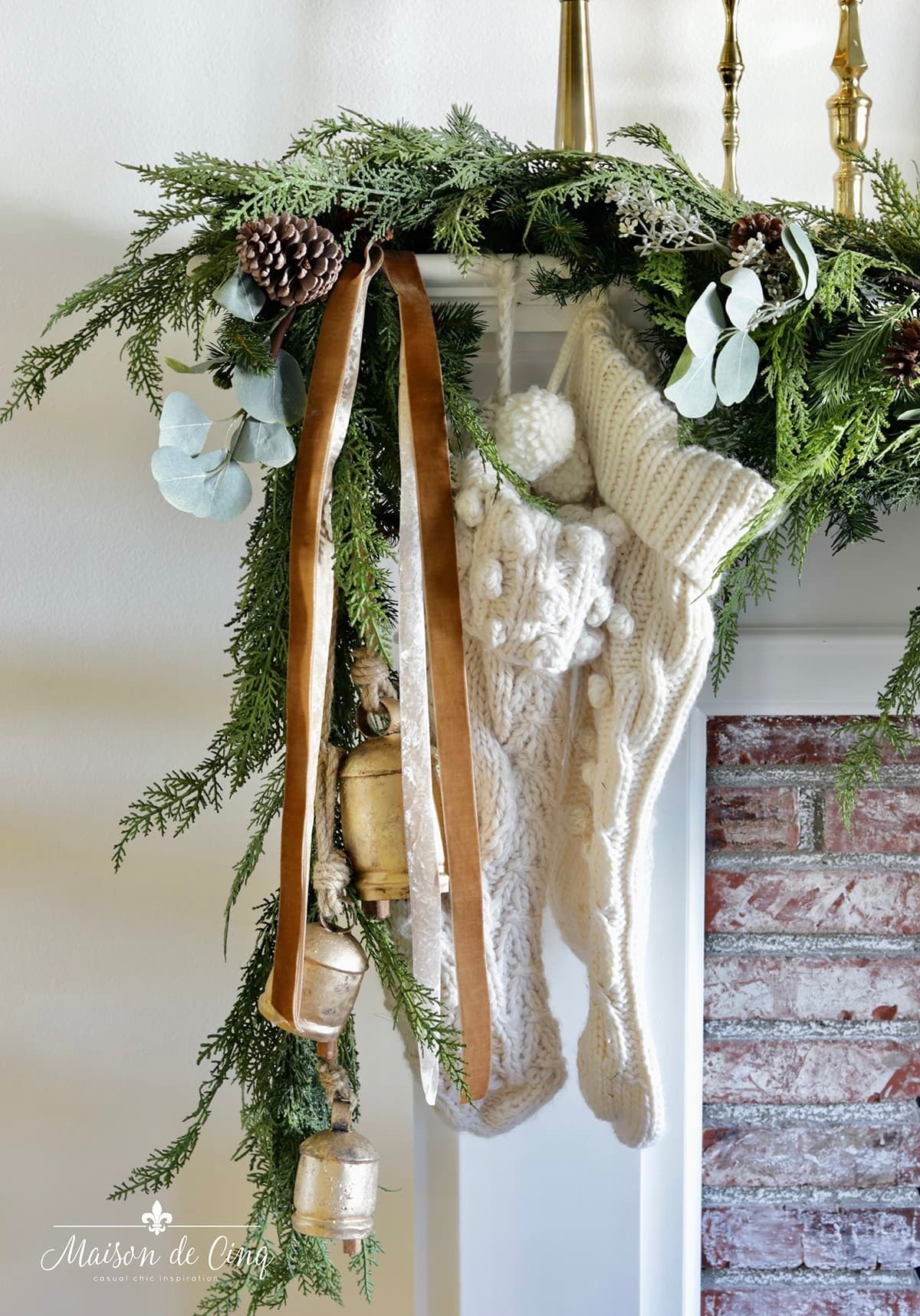 My favorite garland, stockings, bells, and ribbon!

Christmas decor, holiday decor 

#LTKHoliday #LTKHome