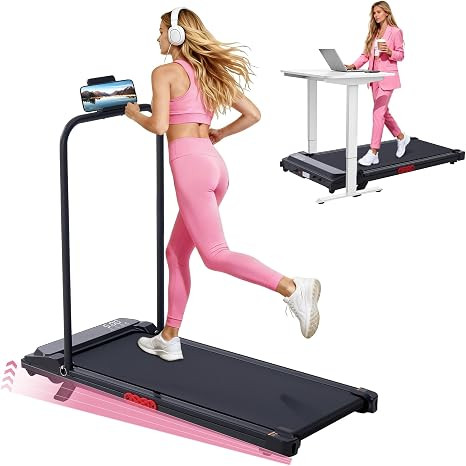 Walking Pad with Incline, 2026 Upgrade Electric Small Walking Pad with Handle Bar, 3.0HP Protable... | Amazon (US)
