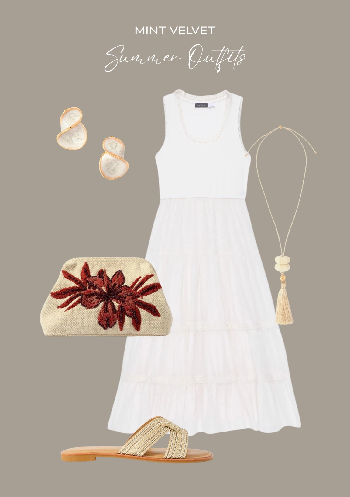 Summer outfits from Mint velvet 🤍 

Holiday outfit, summer dresses, clutch bag, sandals  

#LTKuk #LTKxMintVelvet #LTKdresses