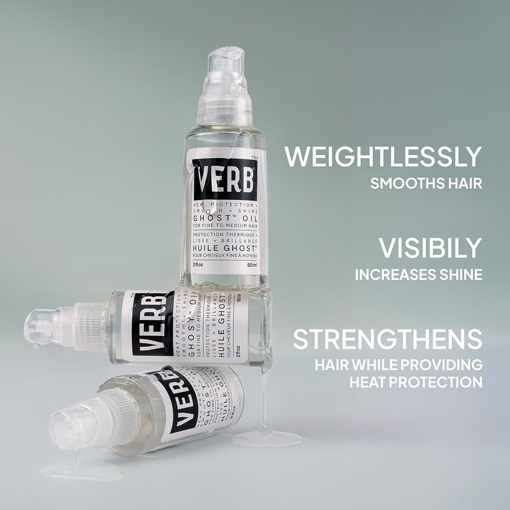 VERB Ghost Oil - Weightless Hair Oil for Fine to Medium Hair - Smooths Frizz, Adds Shine - No Par... | Amazon (US)