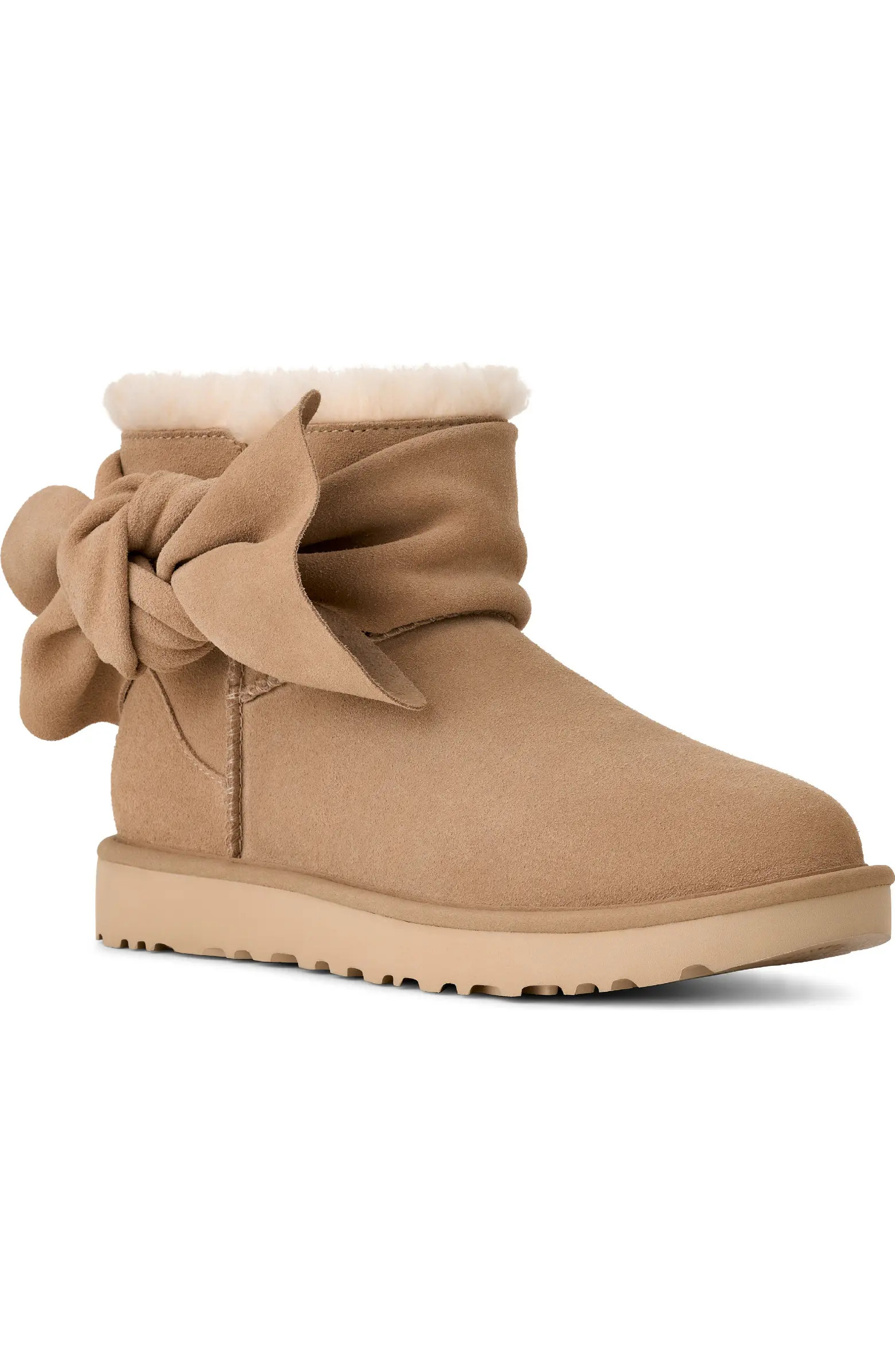 UGG® Classic Mini Bow Genuine Shearling Lined Boot (Women) | Nordstrom | Nordstrom