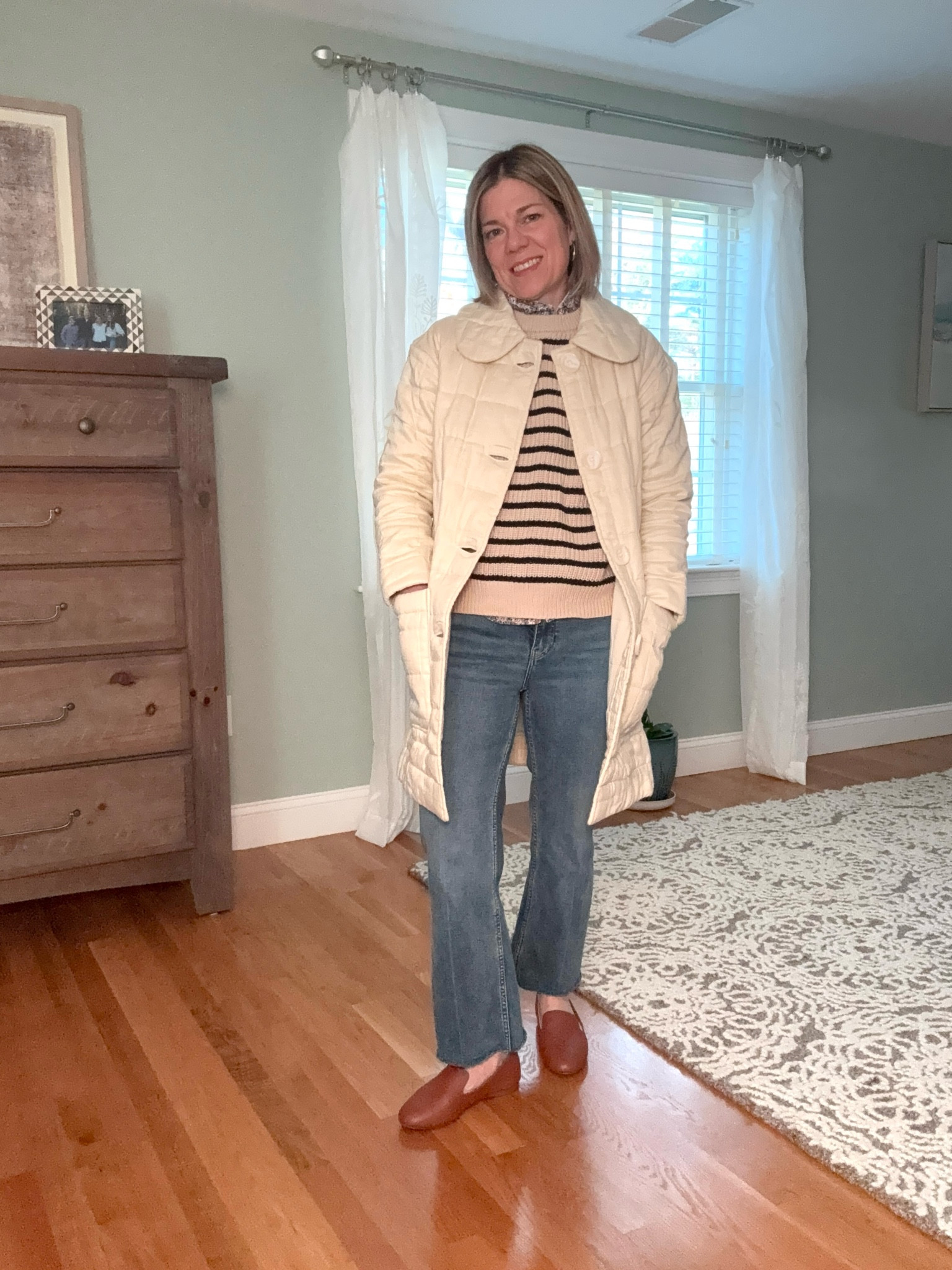 Shop my latest reel. A cozy cool weather look with natural fabrics like cotton are perfect for this transitional time of year where the mornings and evenings are cool and the days are warm .

#LTKSeasonal #LTKStyleTip #LTKOver40