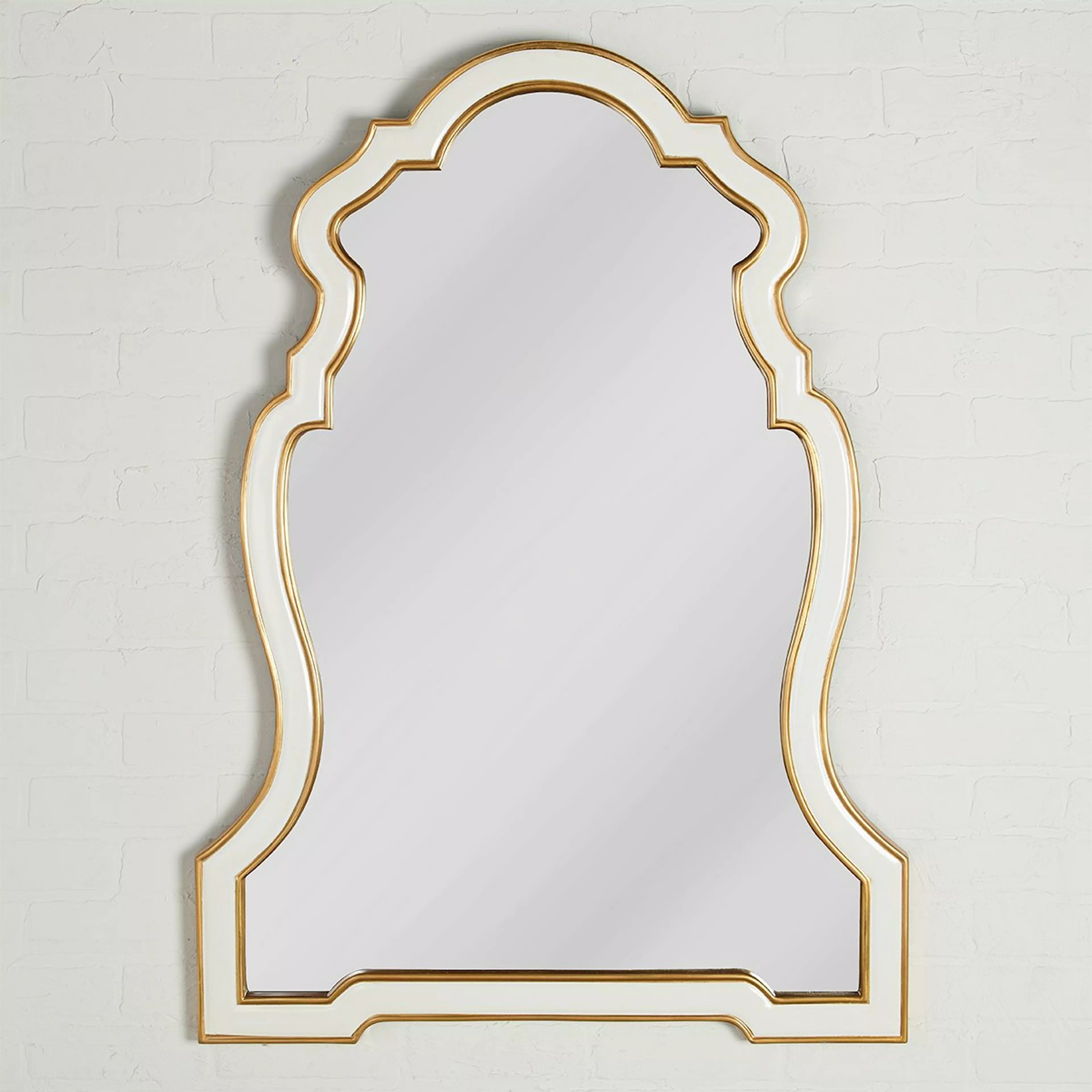 Two-Tone Intricate Arched Mirror | Shades of Light