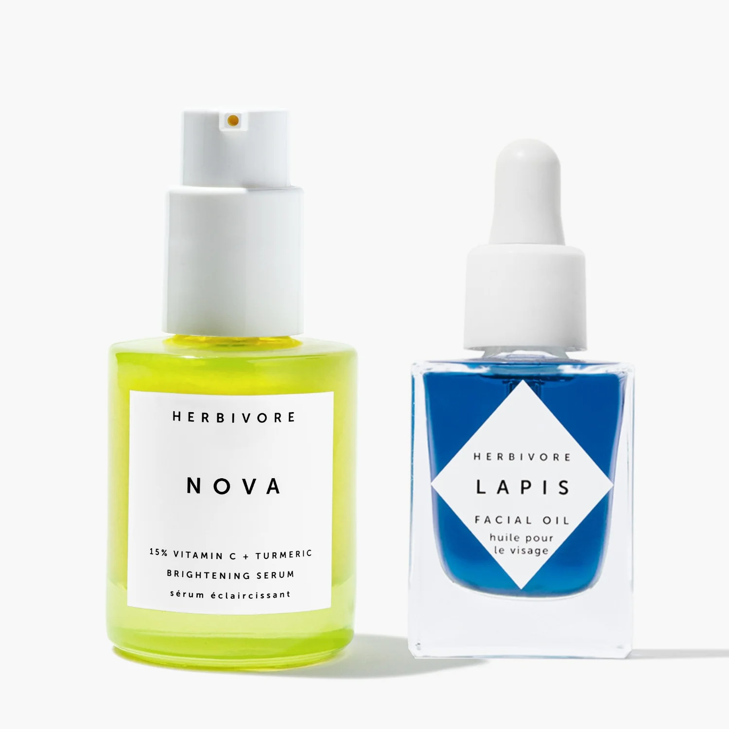 CLEARLY BRIGHT DUO Nova Vitamin C Serum + Lapis Face Oil | Herbivore