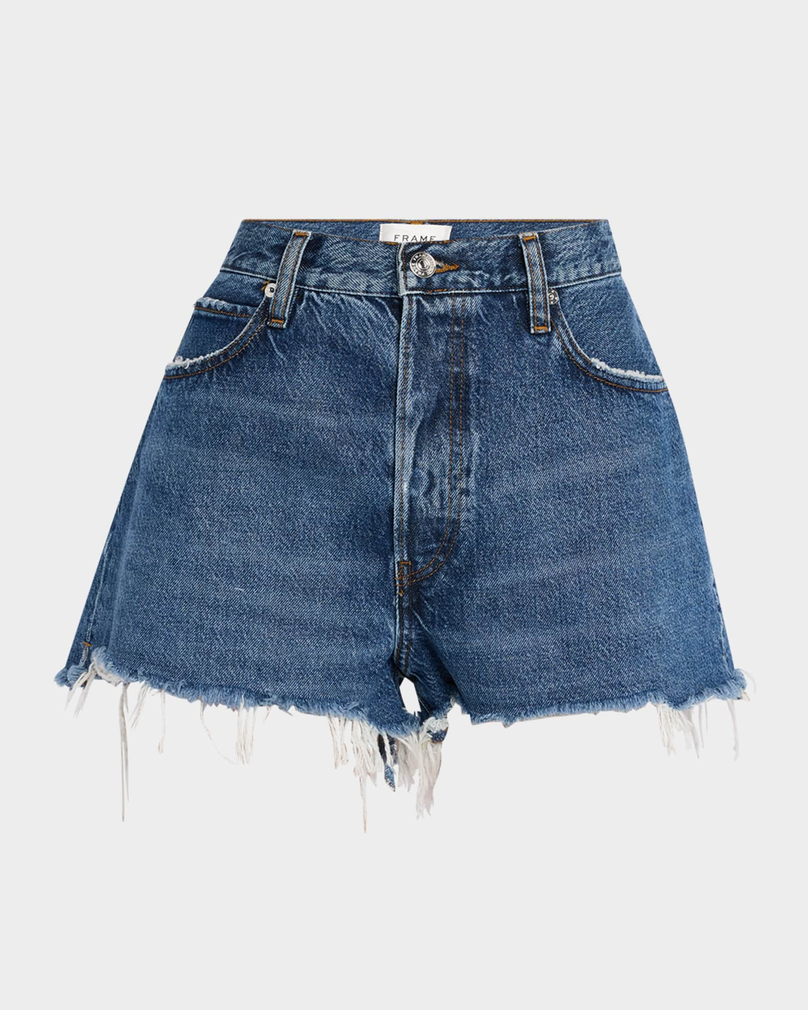 FRAME The Dare Denim Shorts | Neiman Marcus