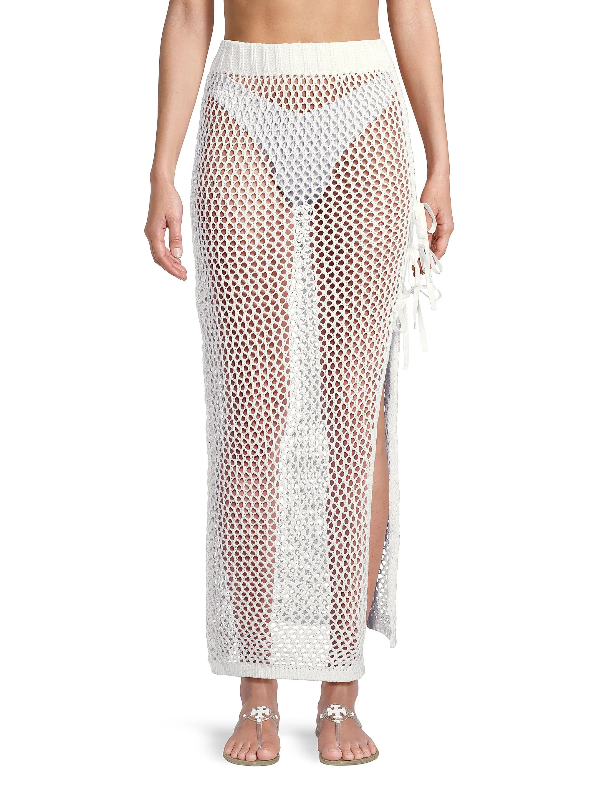 Deborah Netted Cotton Maxi Skirt | Saks Fifth Avenue