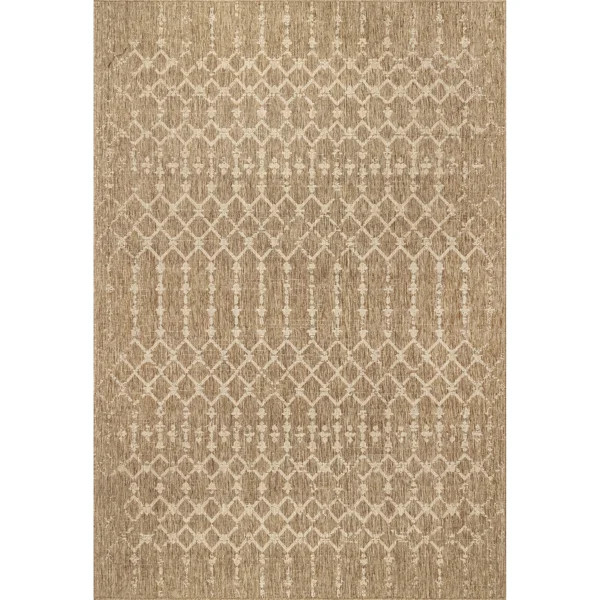 Edelstein Moroccan Brown Indoor / Outdoor Area Rug | Wayfair North America