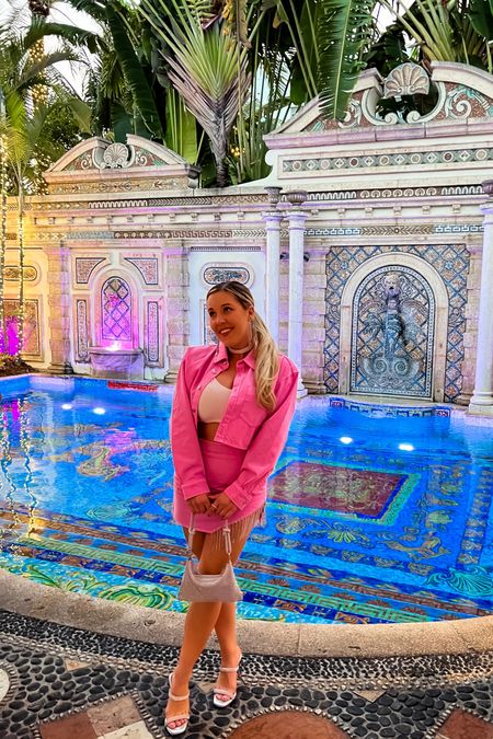 Vacation outfit

Miami outfit inspo

Pink Jean jacket set

Pink set

Matching set

Matching denim set

Pink aesthetic 

#LTKcurves #LTKstyletip #LTKtravel