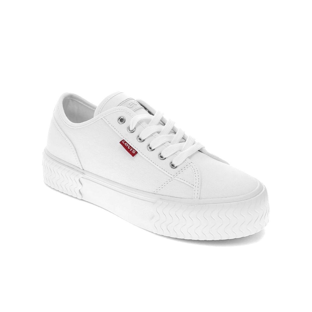 Levi's Womens Mdrn Lo Stacked Canvas Textured Casual Platform Sneaker Shoe | Target