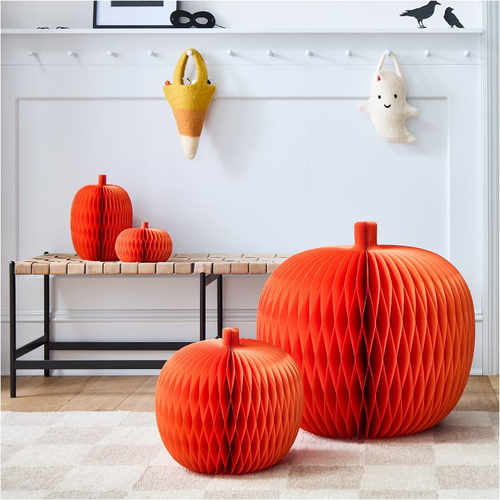 Halloween Paper Accordion Pumpkins | West Elm (US)