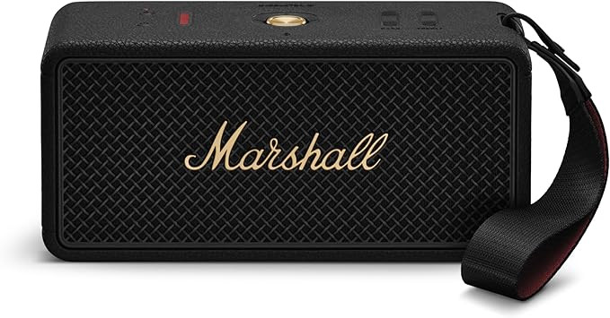 Marshall Middleton II Bluetooth Speaker - Black & Brass | Amazon (US)