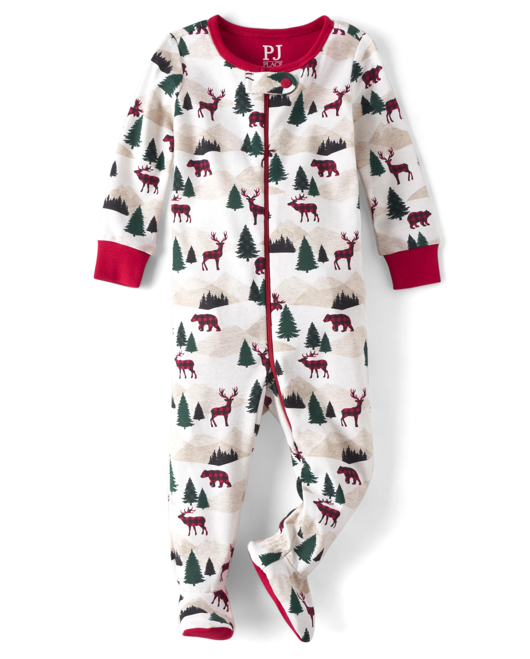 Unisex Baby And Toddler Matching Family Mountain Snug Fit Cotton Footed One Piece Pajamas - bunny... | The Children's Place