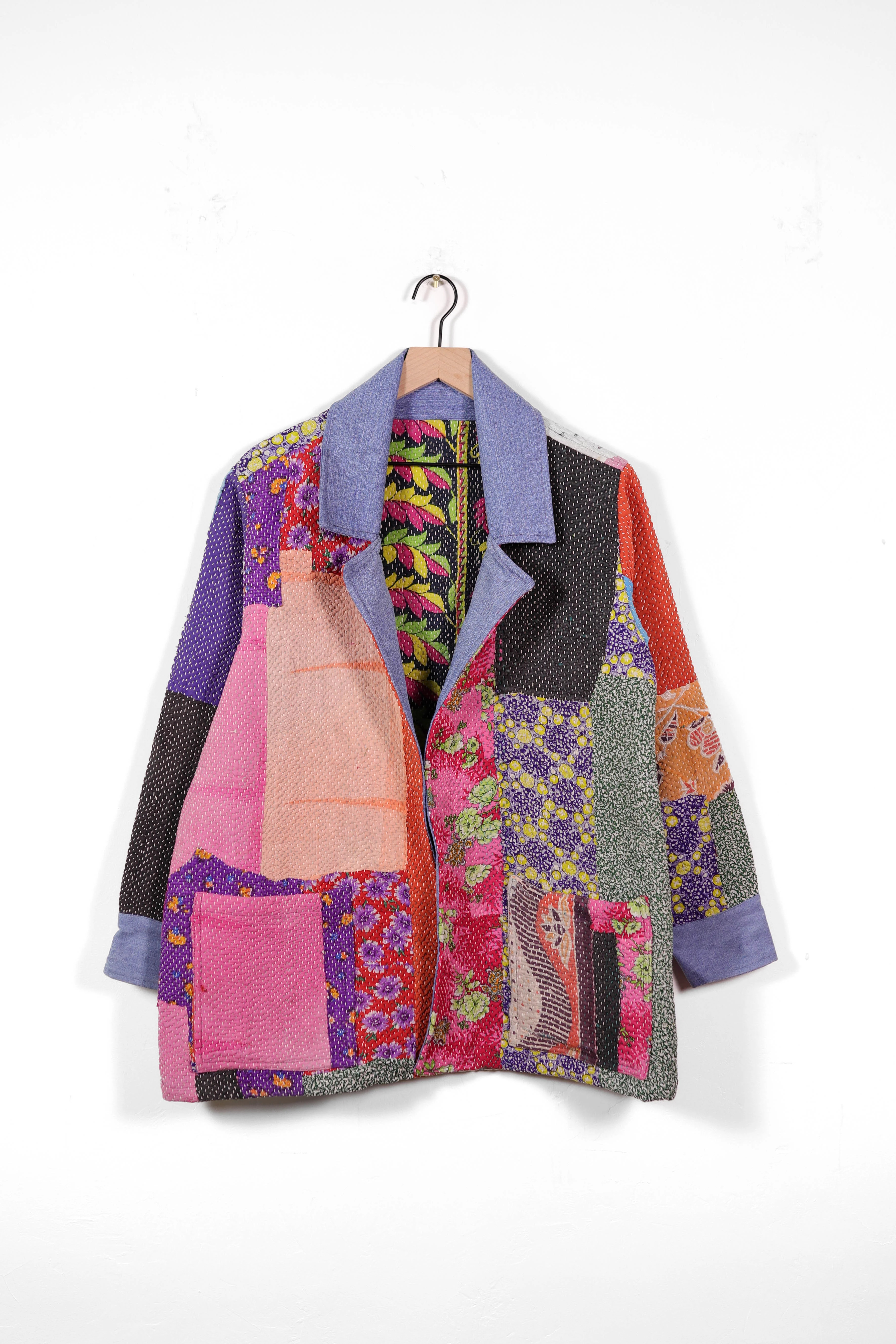 Vintage Kantha Barn Coat | Sapana