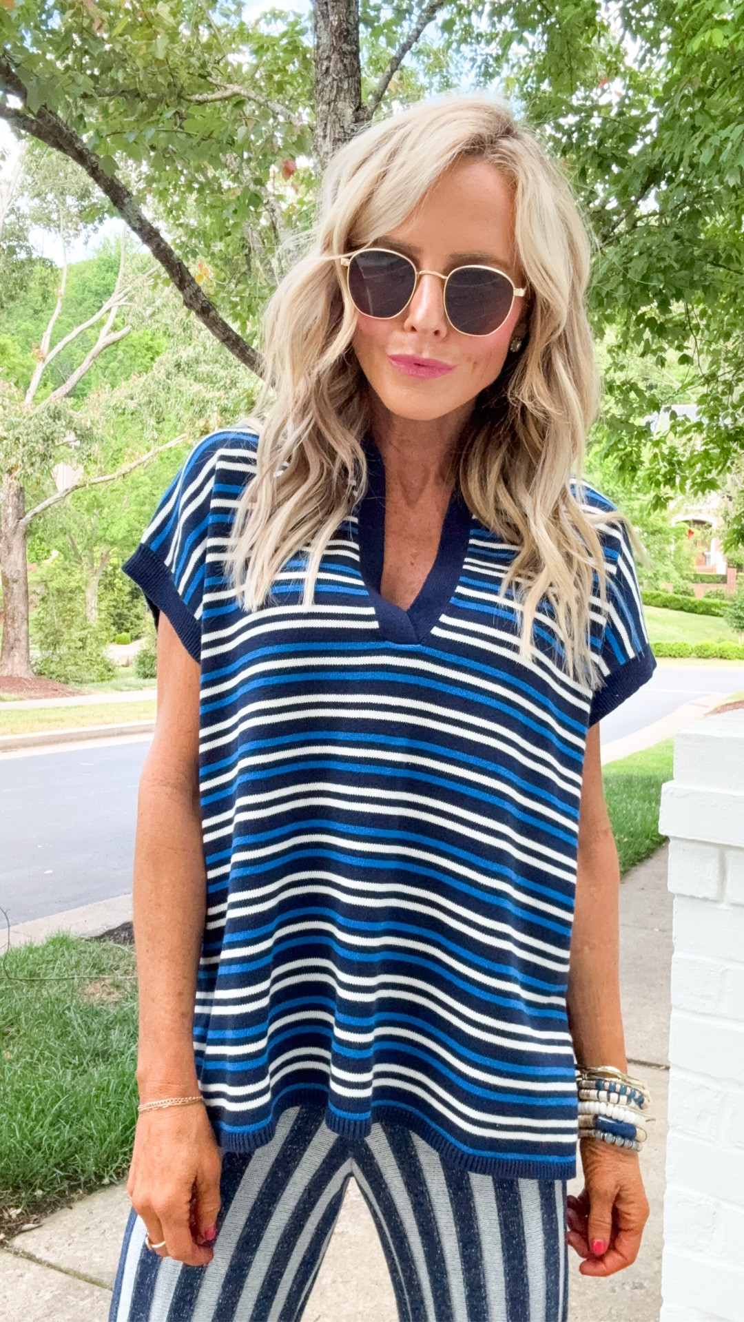 stripes on stripes!! sweater set in XS fro free people • casual Saturday style!! 

#LTKOver40 #LTKootd #LTKgrwm