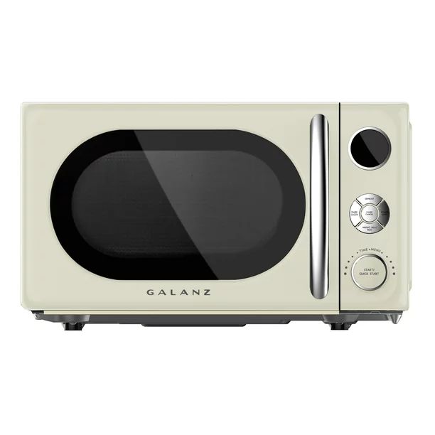 Galanz 0.7 Cu ft Retro Countertop Microwave Oven, Cream Color - Walmart.com | Walmart (US)