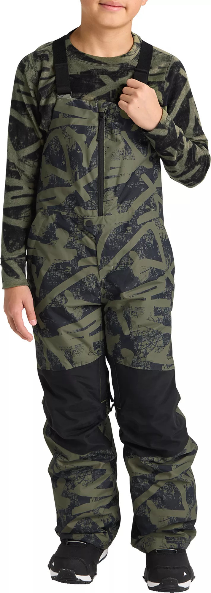 Burton Youth Skylar Bib Pants, Medium, Forest City Streets | DICK'S Sporting Goods