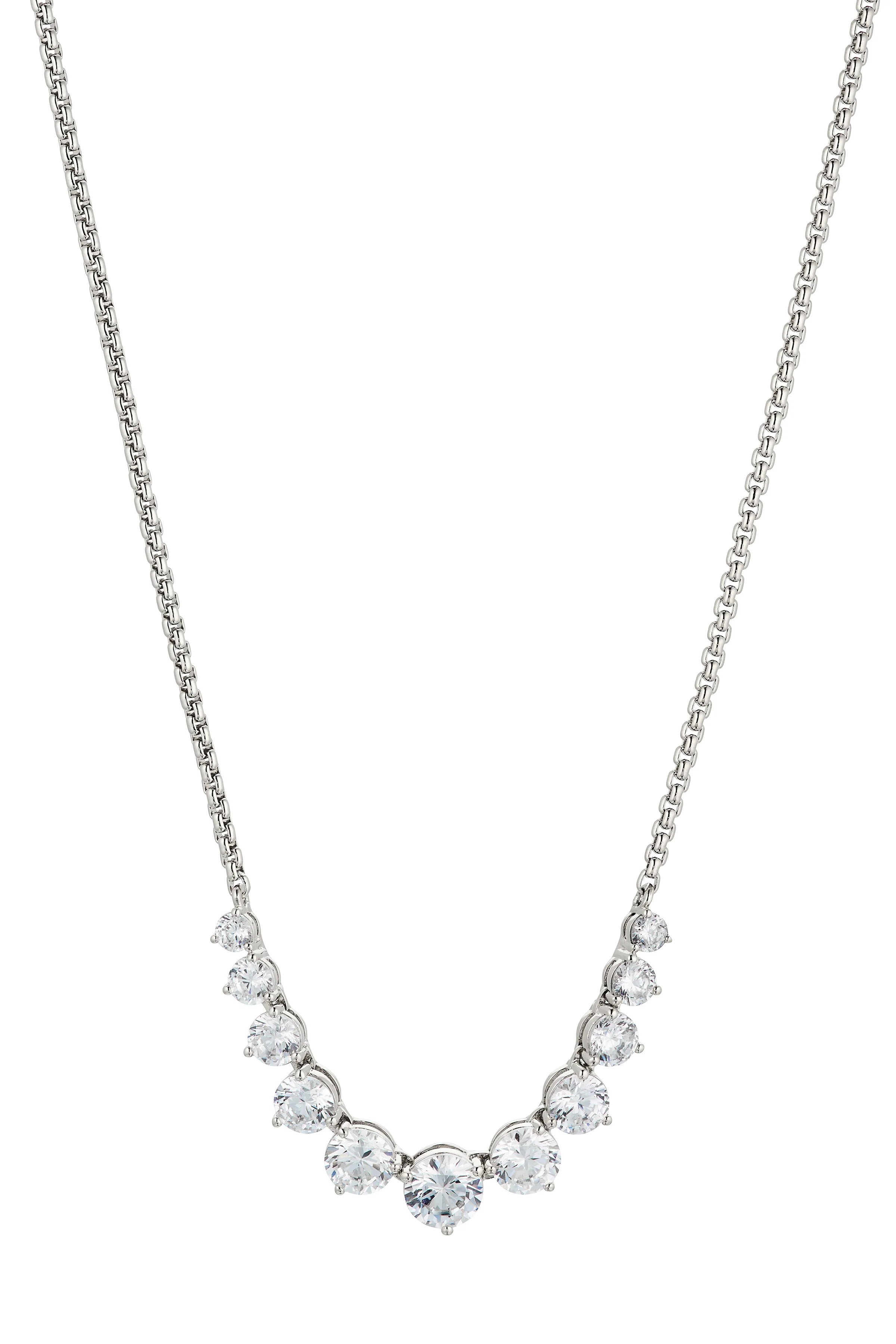 PERFECT TENNIS GRADUATED CZ FRONTAL NECKLACE | NADRI