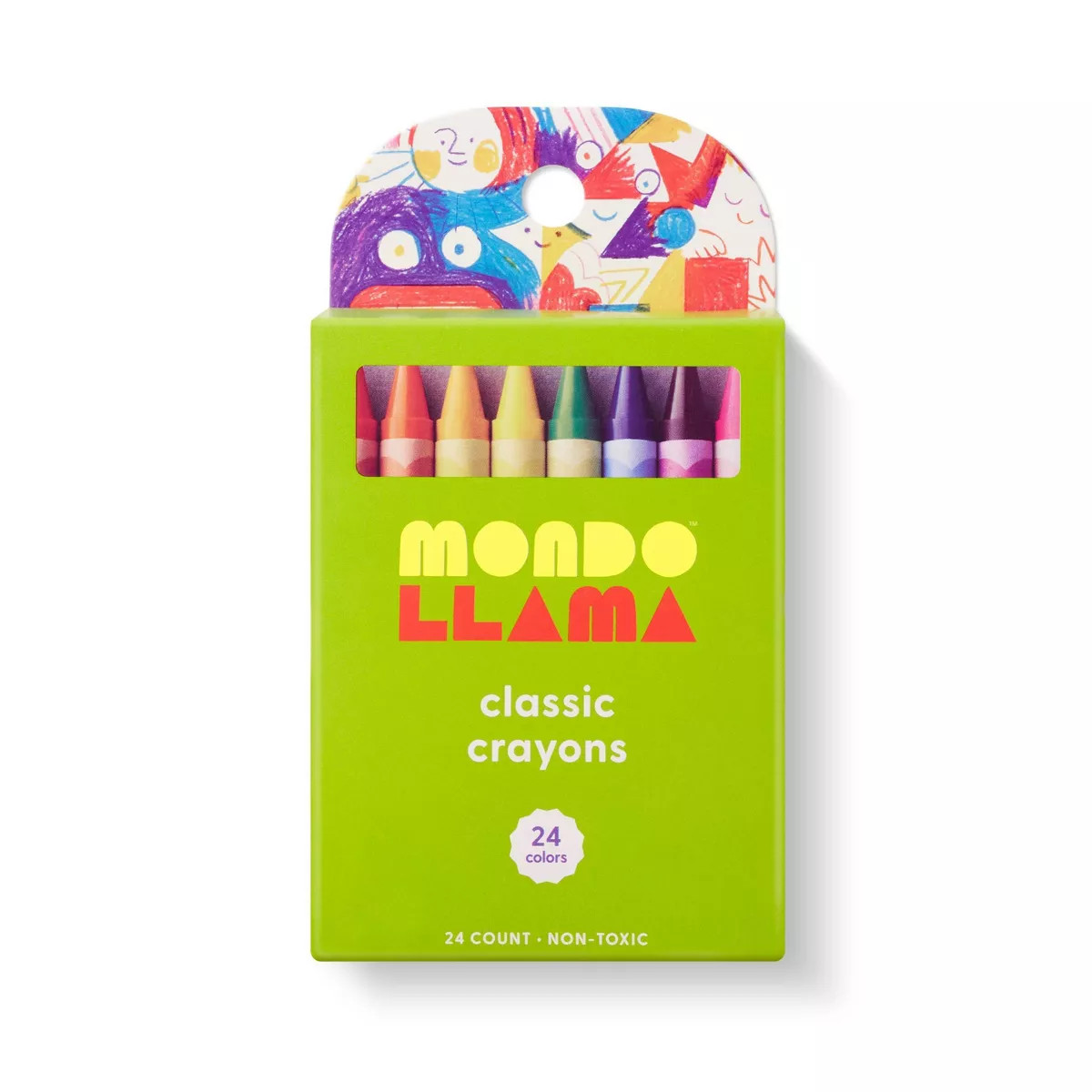 24ct Crayons Classic Colors - Mondo Llama™: School Supplies for Kids, Low-Odor, Multicolor, Age... | Target