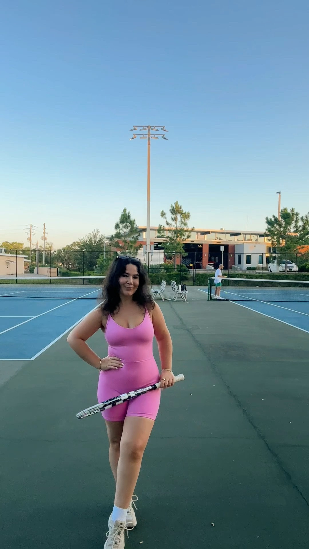 my favorite active onesie 🩷 have it in 2 colors - wearing a M! // activewear, matching set, workout, summer fashion, workout set

#LTKFitness #LTKFindsUnder50 #LTKActive