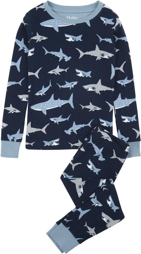 Hatley boys Organic Cotton Long Sleeve Printed Pajama Set | Amazon (US)