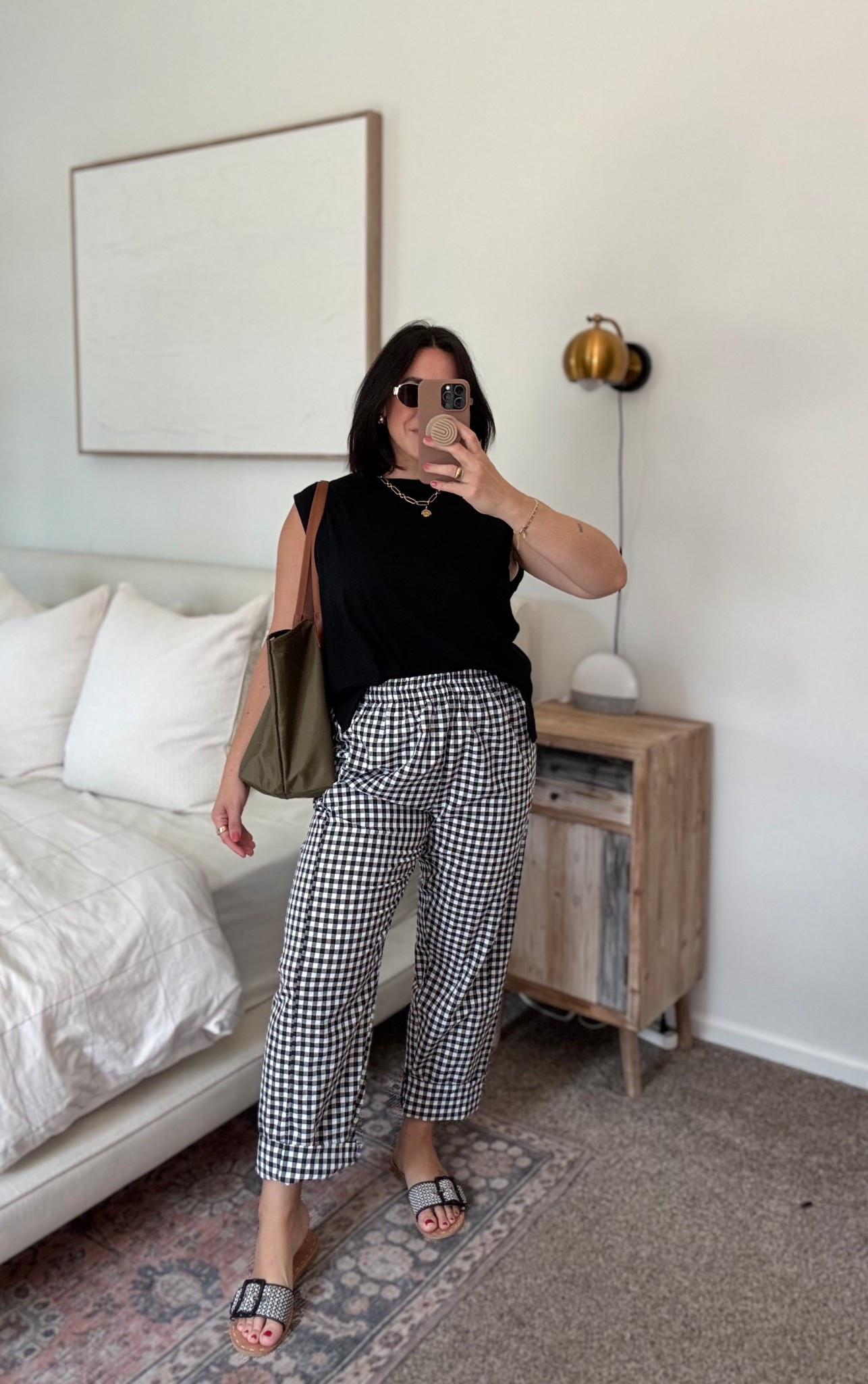 Casual spring outfit that’s comfy and bloat friendly with the pull on pants. I fit size L in all (size up if in between). 

#LTKMidsize #LTKStyleTip #LTKSeasonal