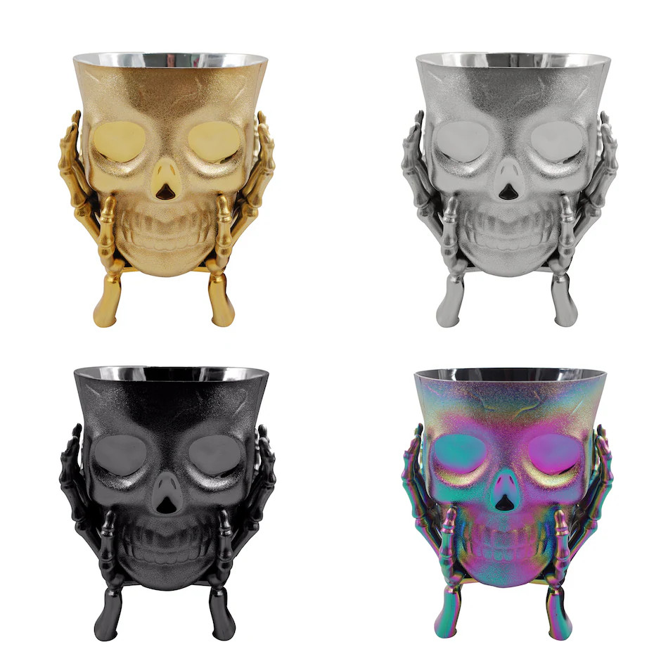 Halloween-themed Skull-shaped Snack Bowl, Assorted Colors, 1-ct. | DollarTree
