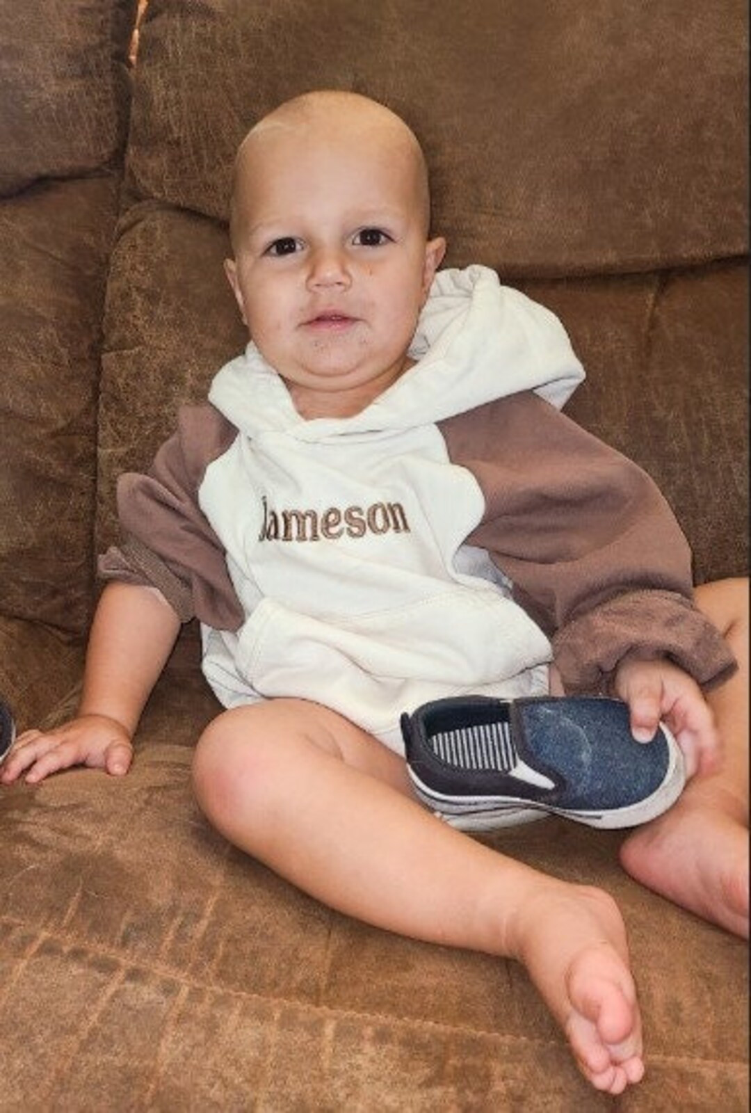 Hooded Sweatshirt Bubble Romper - Personalized embroidered name | Etsy (US)